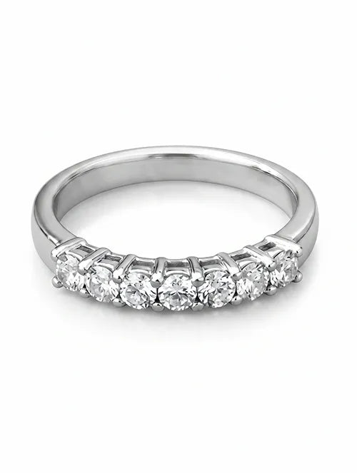 Anillo Cinta de Acero Quirúrgico 316L Waterproof con Cristales | Steelo Joyas