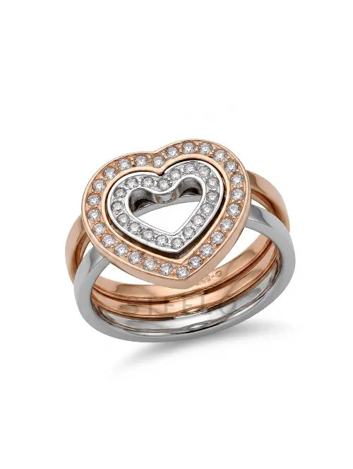 Dúo Anillos Core Rose + Acero Quirúrgico 316L | Steelo Joyas