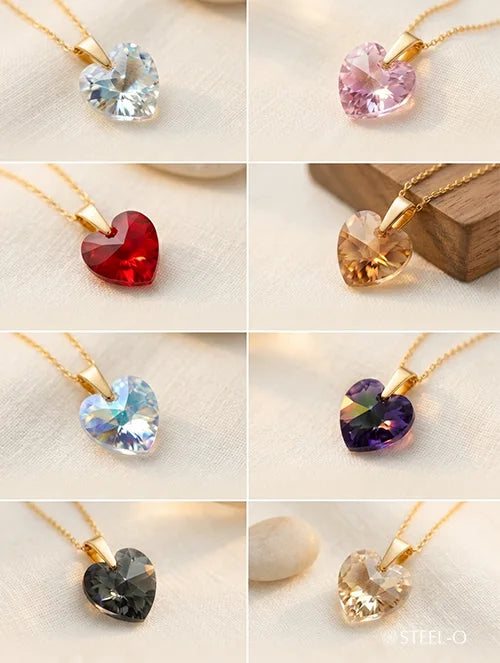 Collar Corazón de Cristal