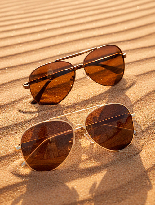 Lentes de Sol Aviador Marrón