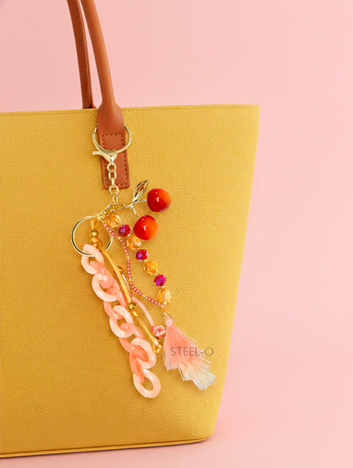 Bag Charm Accesorio Colgante para Cartera Cereza