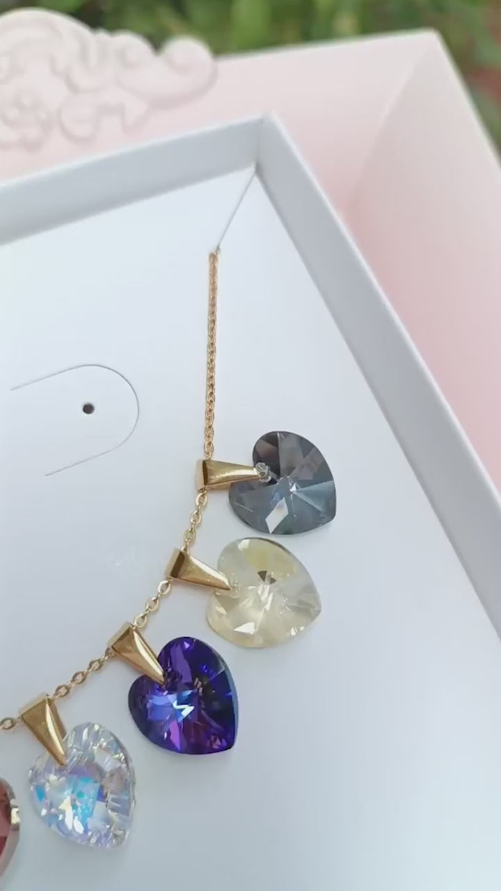 Collar Corazón de Cristal
