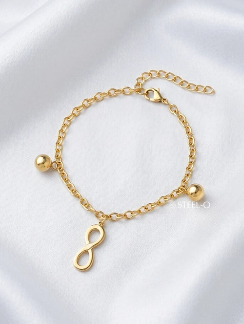 Pulsera Infinito Forever Top Acero Quirúrgico 316L