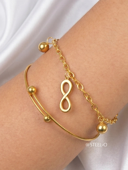 Pulsera Infinito Forever Top Acero Quirúrgico 316L