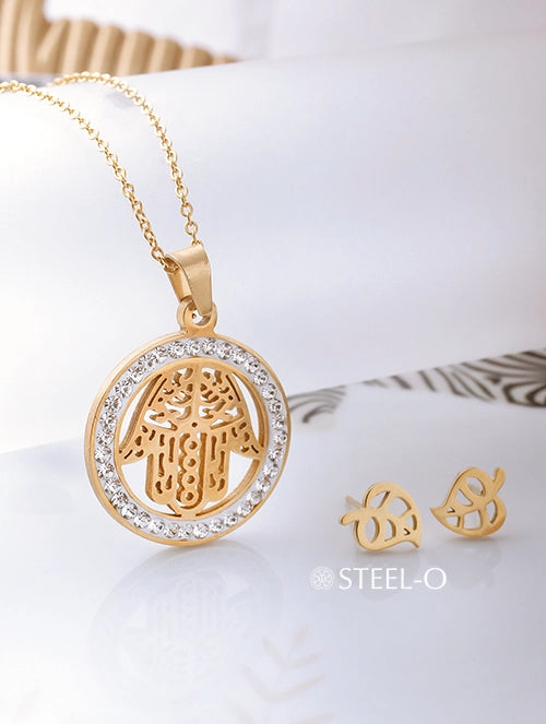 Set Collar y Aretes Vida